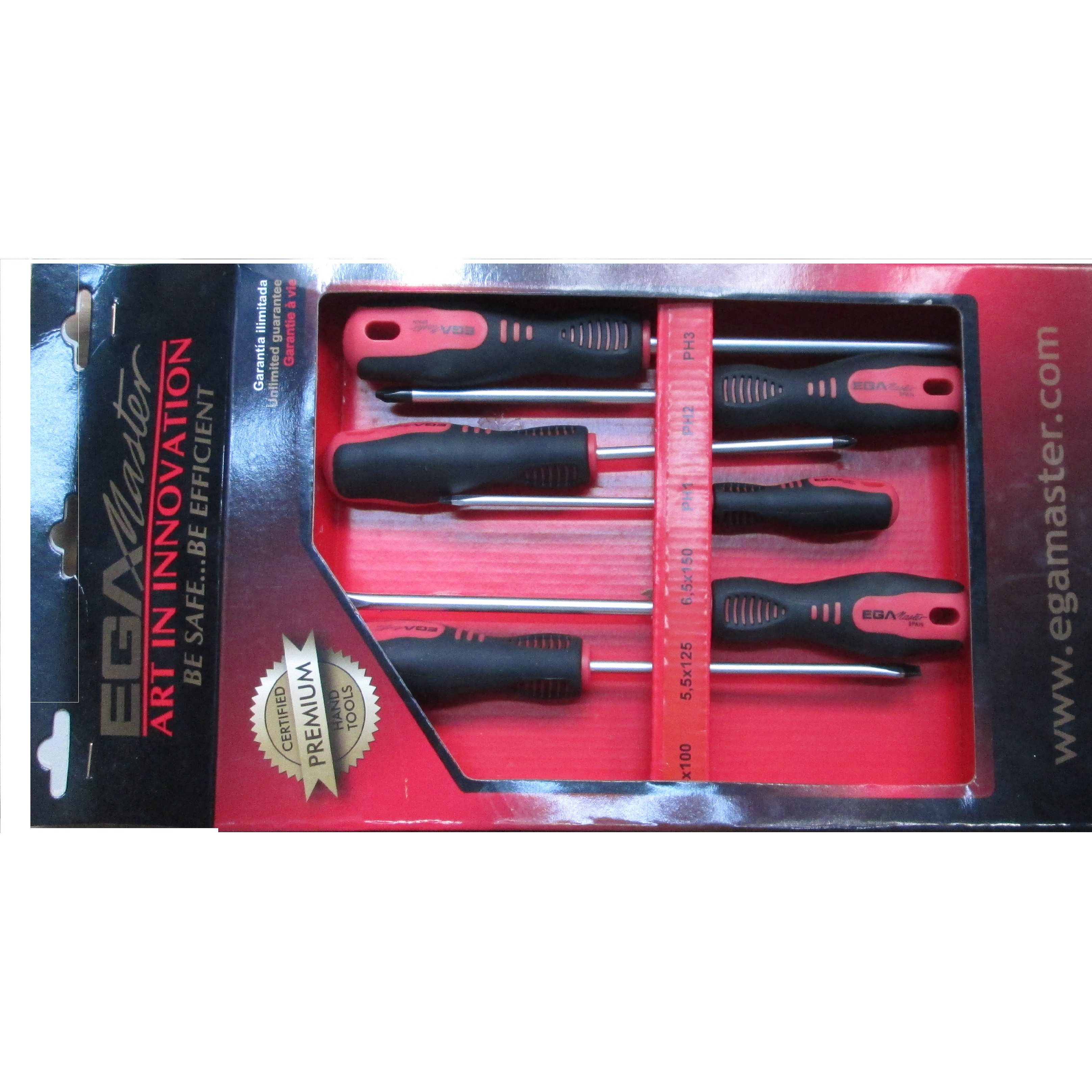 Bộ tua vít 6 chi tiết Ega Master 55552