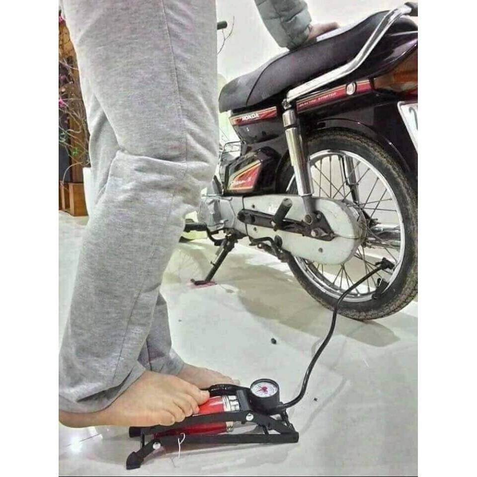 Bơm hơi đạp chân Mini tiện dụng