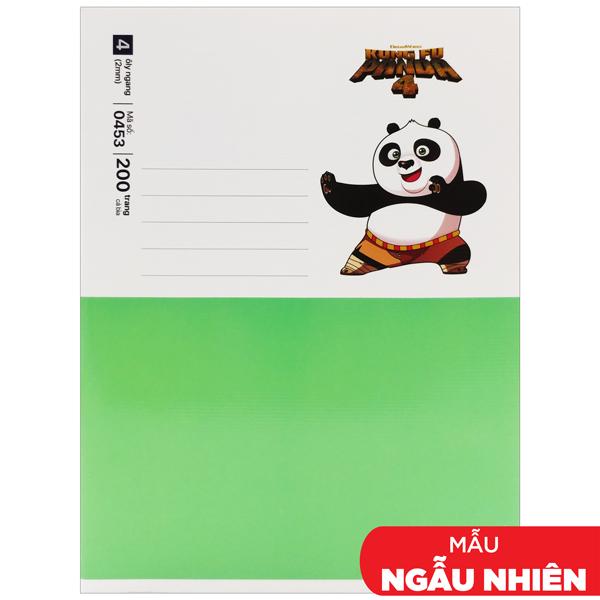 Tập Class Kung Fu Panda 4 - 4 Ô Ly - 200 Trang 58gsm - Hồng Hà 0453 (Mẫu Bìa Giao Ngẫu Nhiên)