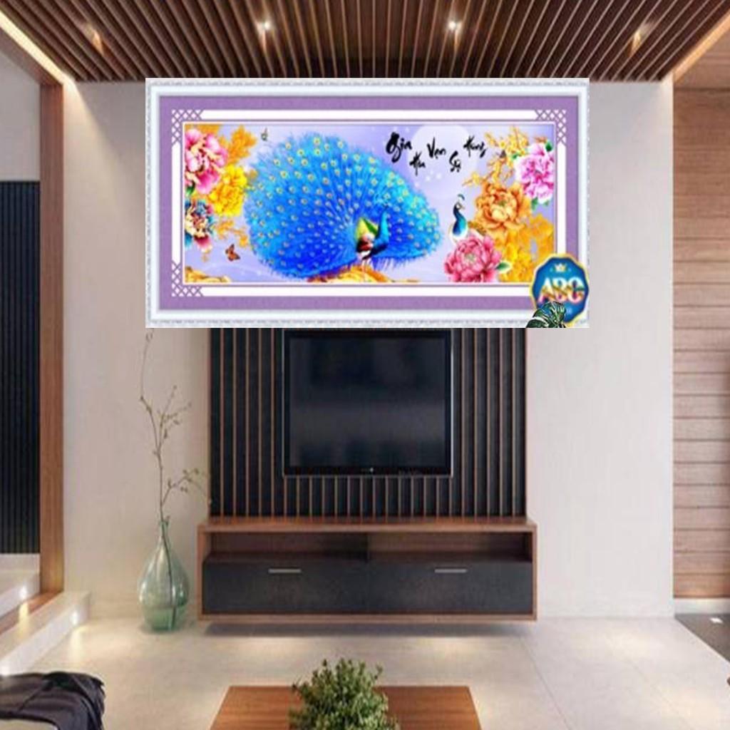 Tranh đá công xanh gia hòa vạn sự hưng DF319 - kích thước: 110 * 47cm.