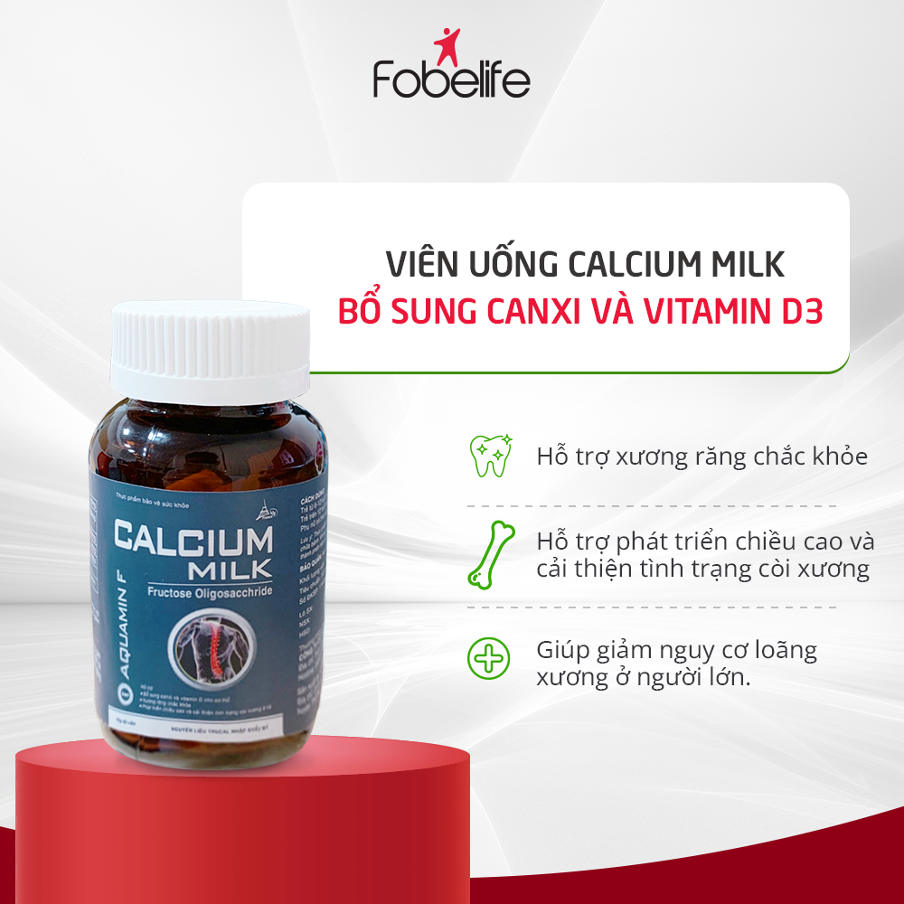 Viên Uống Phát Triển Chiều Cao Bổ Sung Canxi Xương Chắc Khỏe CALCIUM MILK
