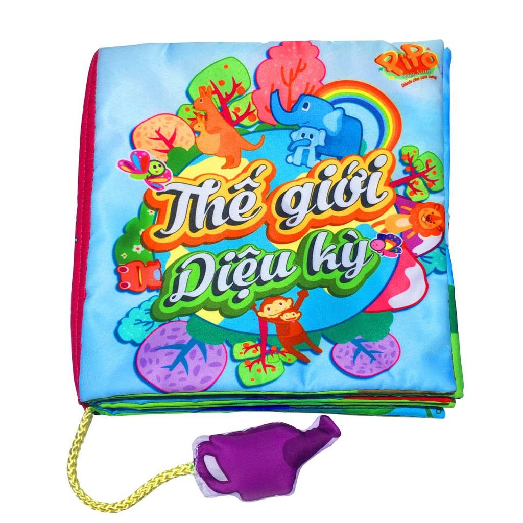 Sách vải tương tác - Thế giới diệu kỳ đồ chơi vải