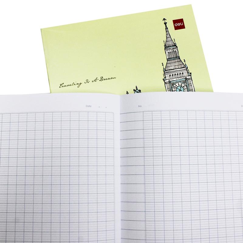 Tập Học Sinh - Kẻ Ngang Có Chấm - 120 Trang 70gsm - Deli CNB120-WOR (Mẫu Bìa Giao Ngẫu Nhiên)