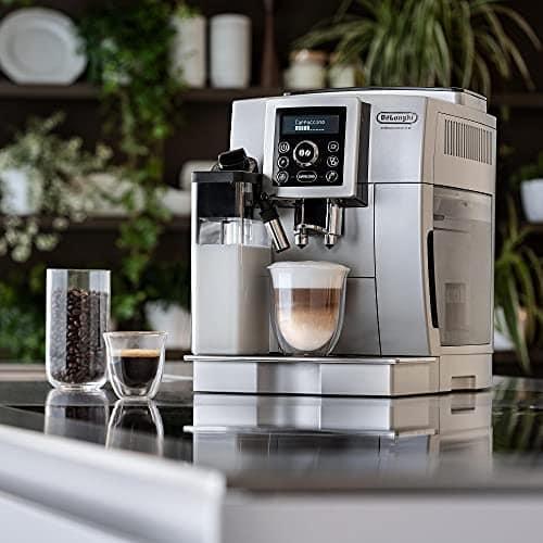 Máy Pha Cà Phê Tự Động DELONGHI ECAM 23.466.S, Máy Pha Cafe, Espresso, Cappuccino, Áp Lực 15 Bar, Nhập Đức, BH 12 Tháng, Hàng Chính Hãng