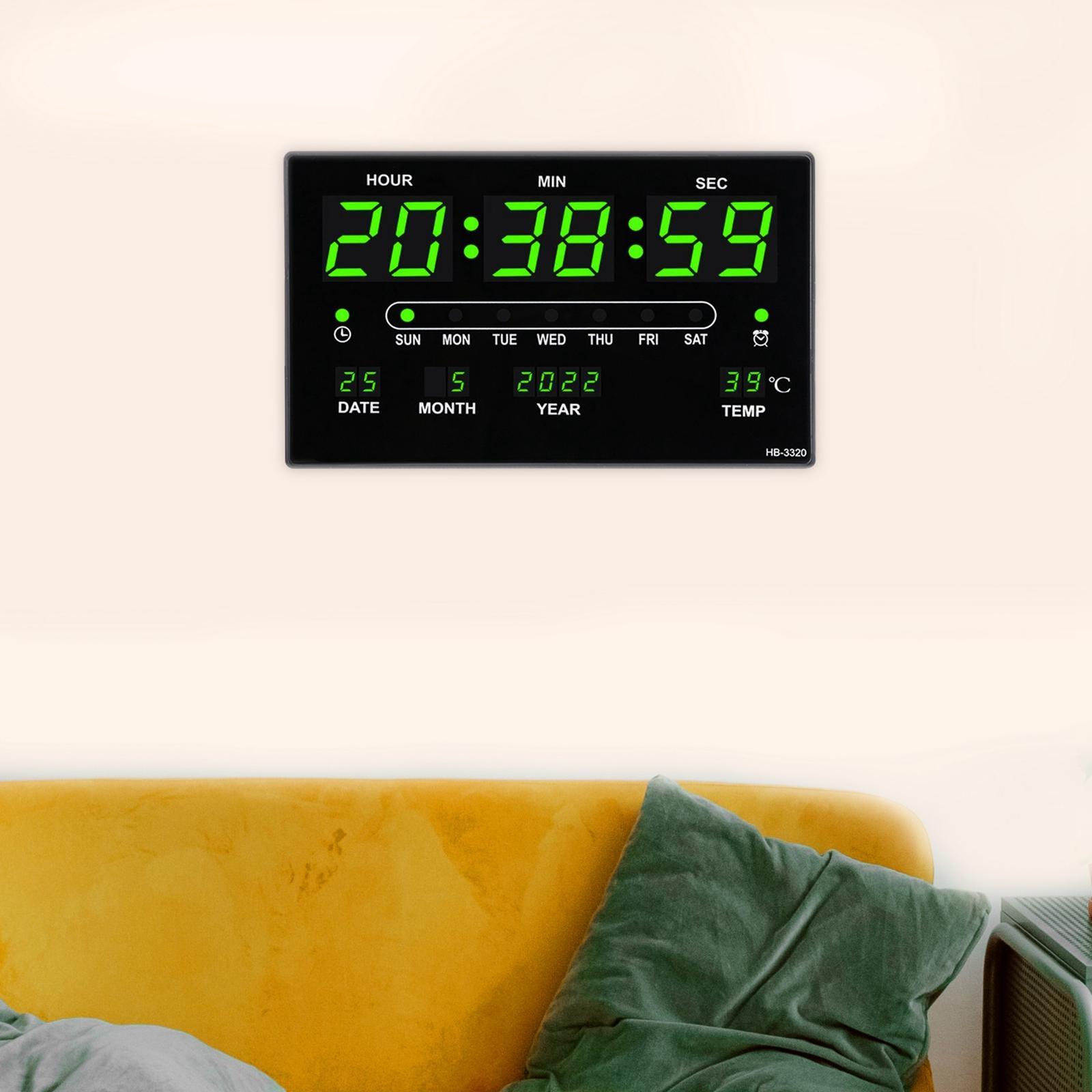 Clock, Calendar Electronic  Clocks for Elderly Adults Living Room