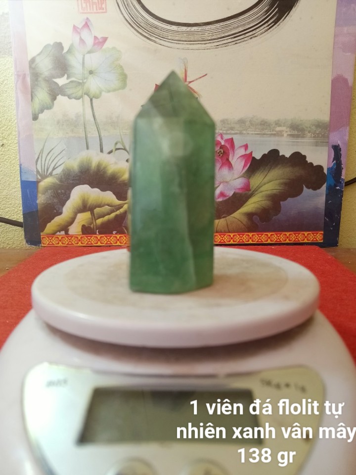 Trụ Đá Flourite Tự Nhiên Màu Xanh, Đá Thanh Tẩy Giúp Hỗ Trợ Reiki, Thiền Định, Sưu Tầm, Chặn Giấy