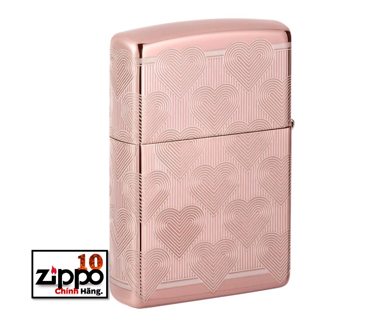 Bật lửa ZIPPO 49811 Heart Design - Chính hãng 100%