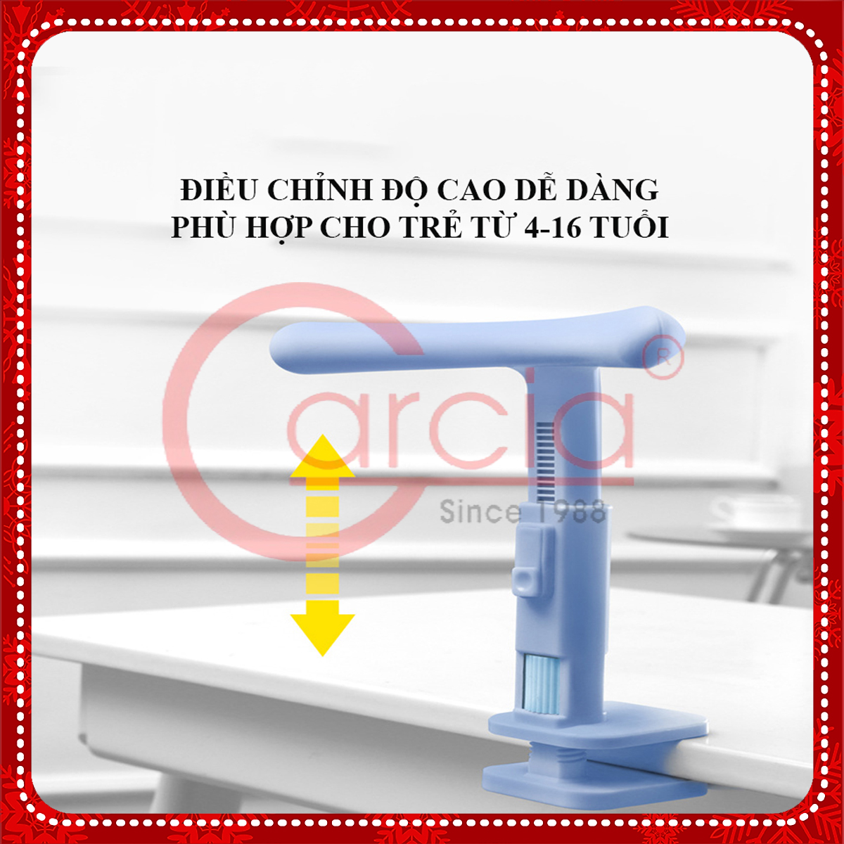 Dụng cụ hỗ trợ chống gù lưng, gậy chống cận thị cho trẻ em giá đỡ chống cằm chống cong vẹo cột sống chữ T - Hàng chính hãng