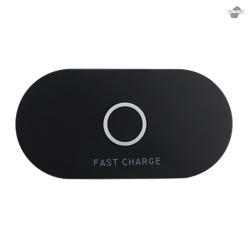 Đế Sạc Không Dây Q100 Có Đèn Led Cho Iphone X 8 Plus S8 Plus