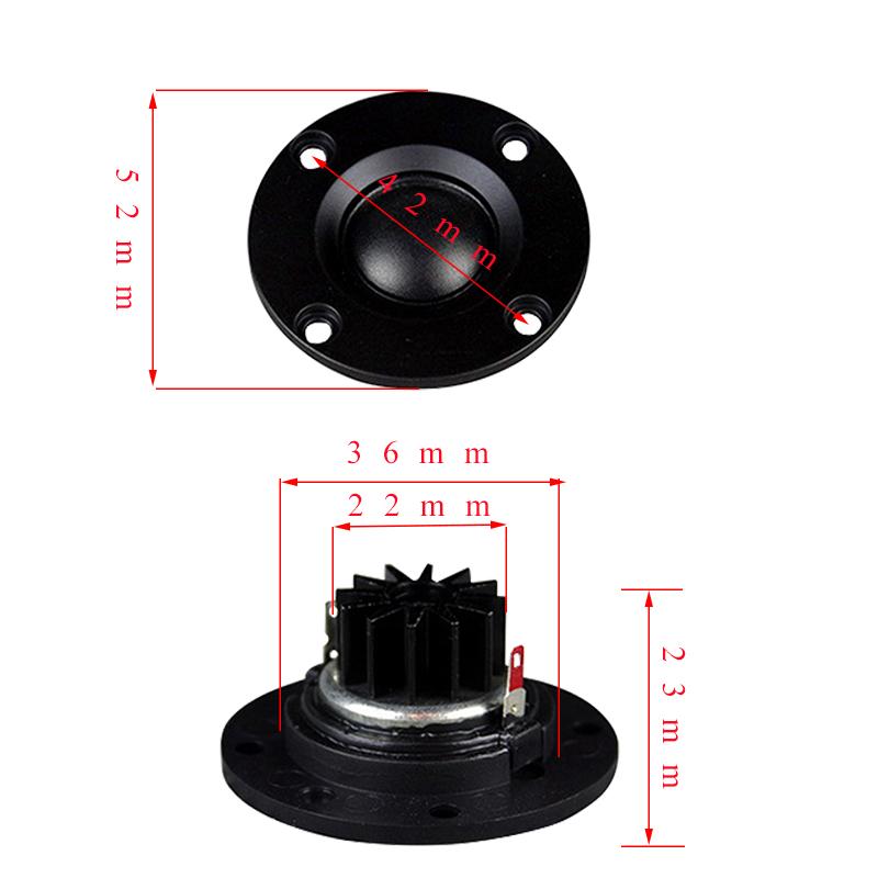 20W 4/8OHM loa tweeter 2 inch lụa lụa lụa di động loa âm thanh 20 lõi Neodymium loa 2pcs Color: 8Ohm-2Pieces