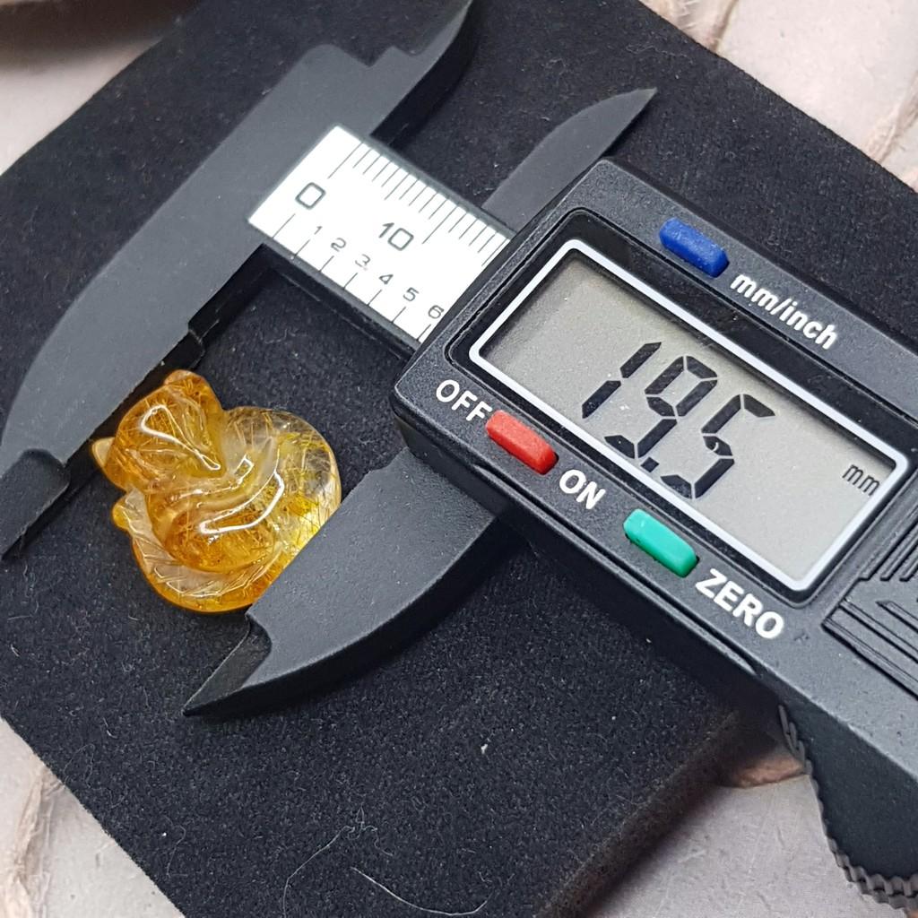 VÒNG CỔ CỬU VỸ HỒ LY TRÒN NGỒI ÔM HOA MÀU VÀNG 31