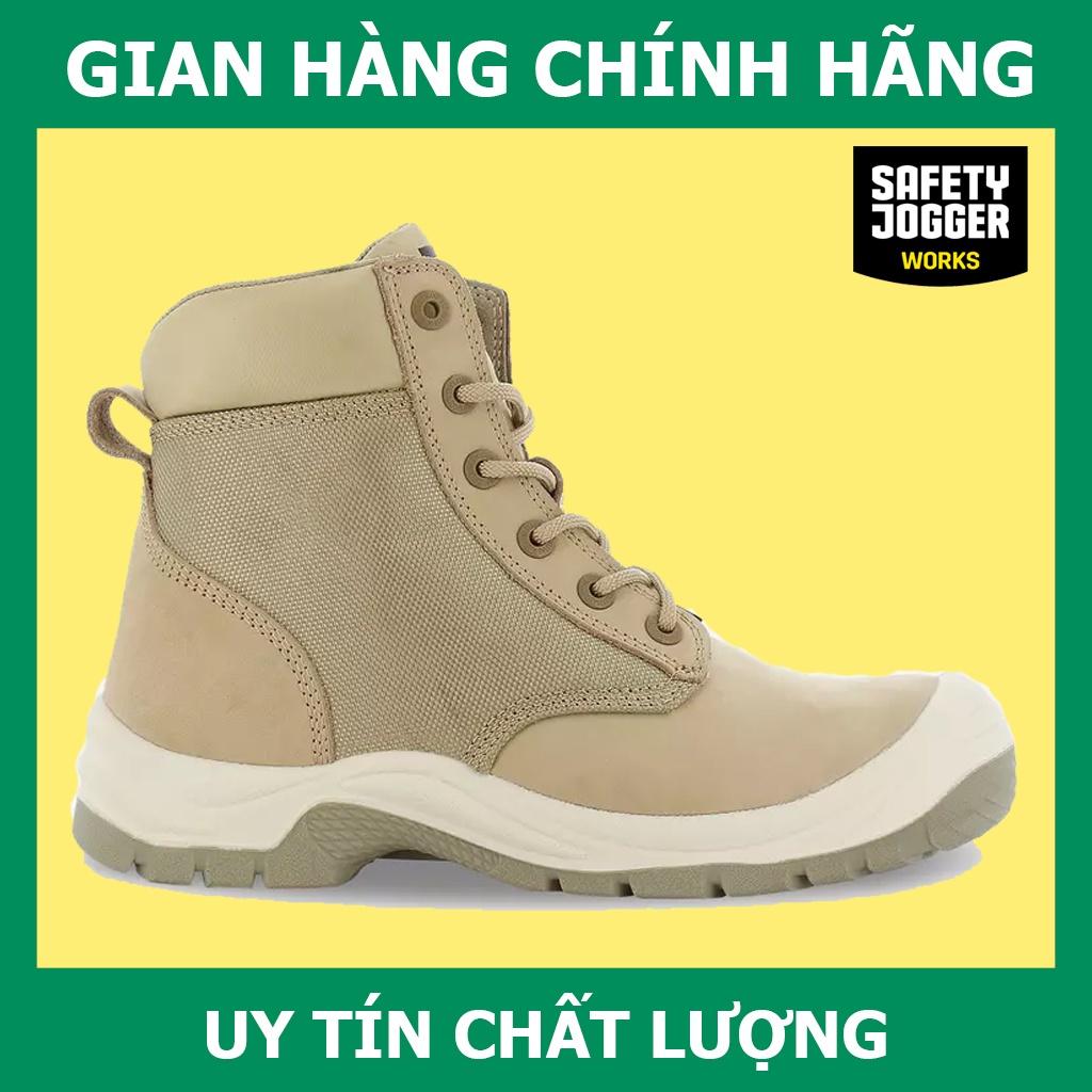 [Hàng Chính Hãng] Giày Bảo Hộ Safety Jogger Rush Sand Da Chất Lượng Cao, Chống Va Đập Mạnh, Chống Đâm Xuyên