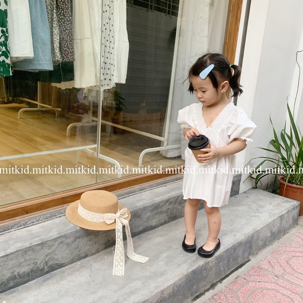 Áo váy cho bé gáiCÓ SẴN, Áo váy cổ chun PHONG CÁCH cho bé gái