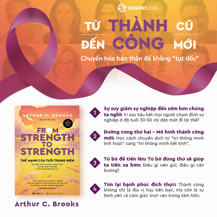 Sách - Thế Mạnh Của Tuổi Trung Niên - Arthur C. Brooks