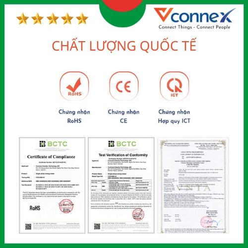 Ổ cắm máy bơm chống giật an toàn, chuyển nguồn cho van phao điện thông minh Vconnex