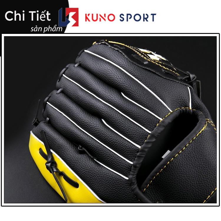 Găng tay bóng chày da pu  KUNOSPORT size tay 10,5/11,5/12,5inch găng tay chơi bóng chày cao cấp