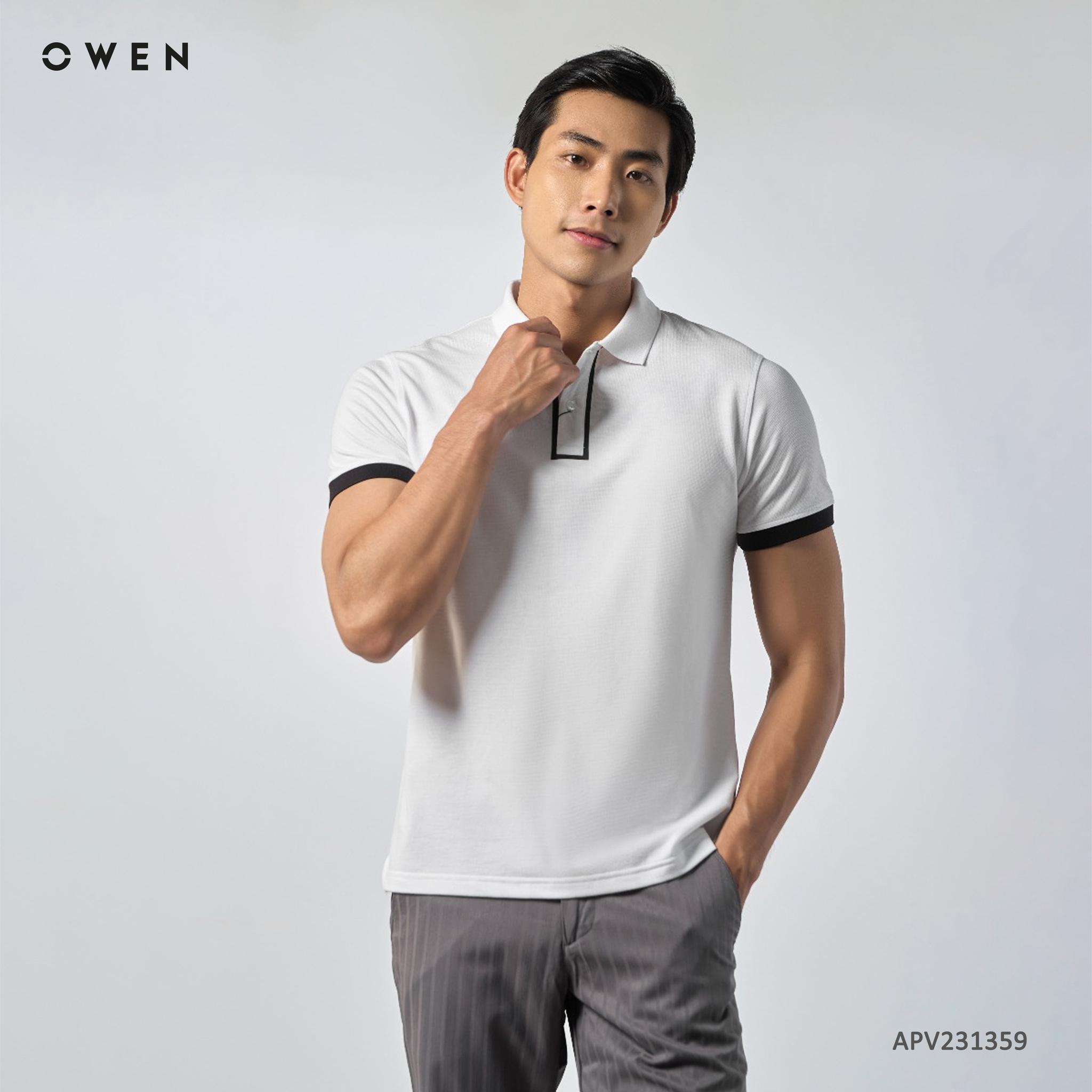 Áo Polo nam Owen chất Cotton thấm hút mồ hôi thoáng mát Mã APV231359