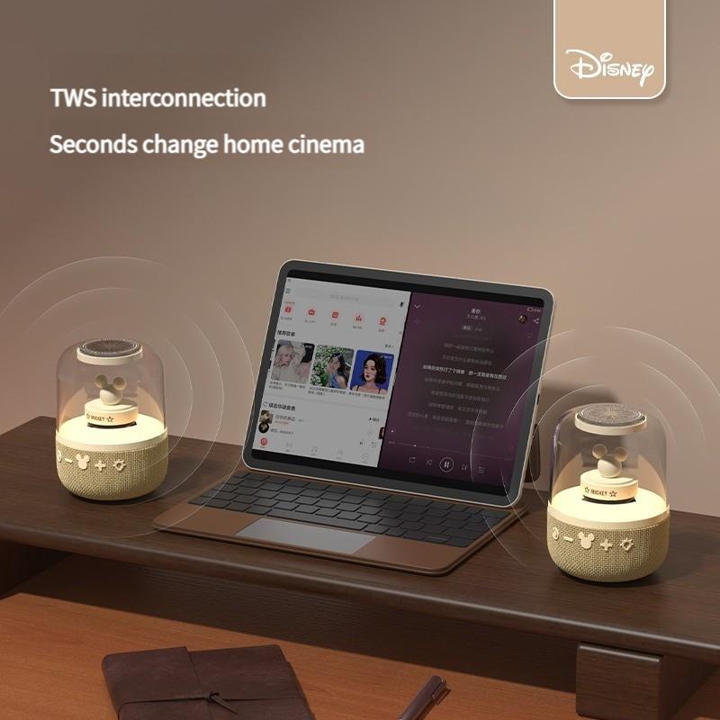Loa di động Disney S6 Bluetooth thông minh HIFI Chất lượng âm thanh vòm Loa âm thanh không dây Loa siêu trầm ngoài trời tại nhà Màu sắc: Hồng