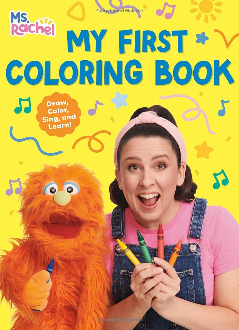 Sách ngoại văn: Ms. Rachel - My First Coloring Book
