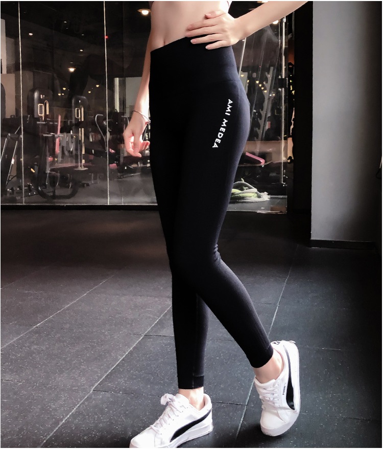 Quần legging cạp cao tập gym yoga aerobic nữ Linda025 vải dệt kim co giãn tốt, fit body