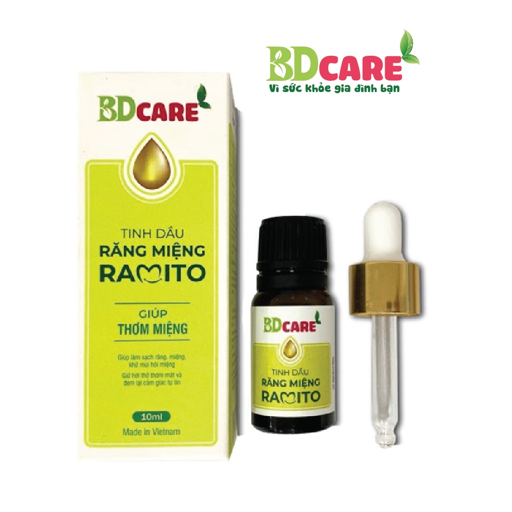 Tinh Dầu Răng Miệng Ramito -10ml - BDcare Làm Sạch Tạo Hơi Thở Thơm Mát Hỗ Trợ Các Vấn Đề Răng Miệng