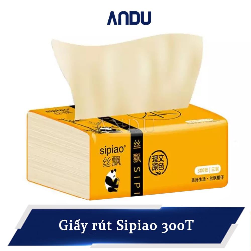 Giấy ăn gấu trúc Sipiao, khăn giấy dai, bền, đẹp, tiện lợi cho mọi nhà