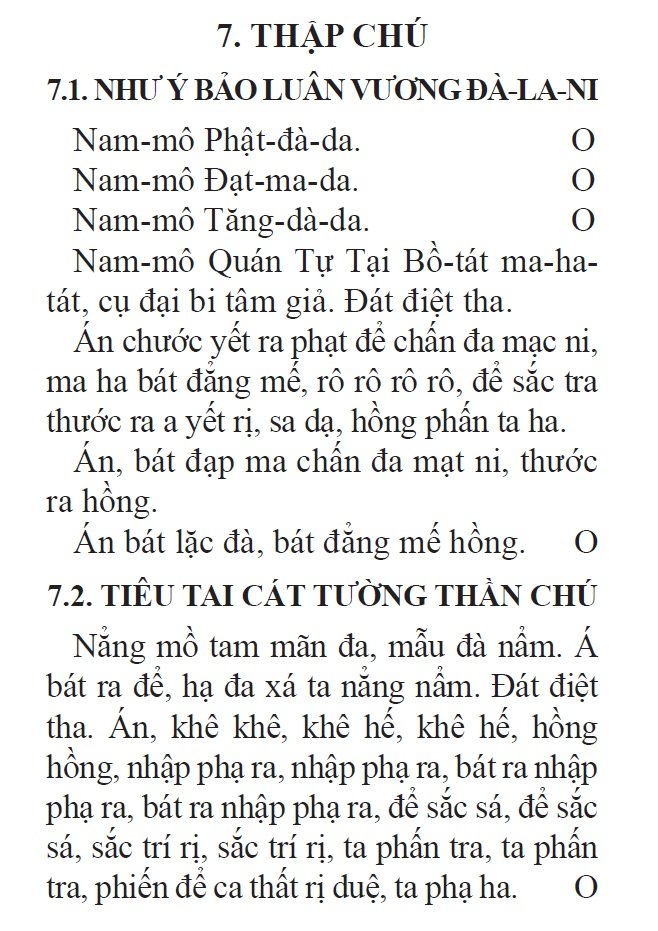 Nghi thức Đại Bi Thập Chú