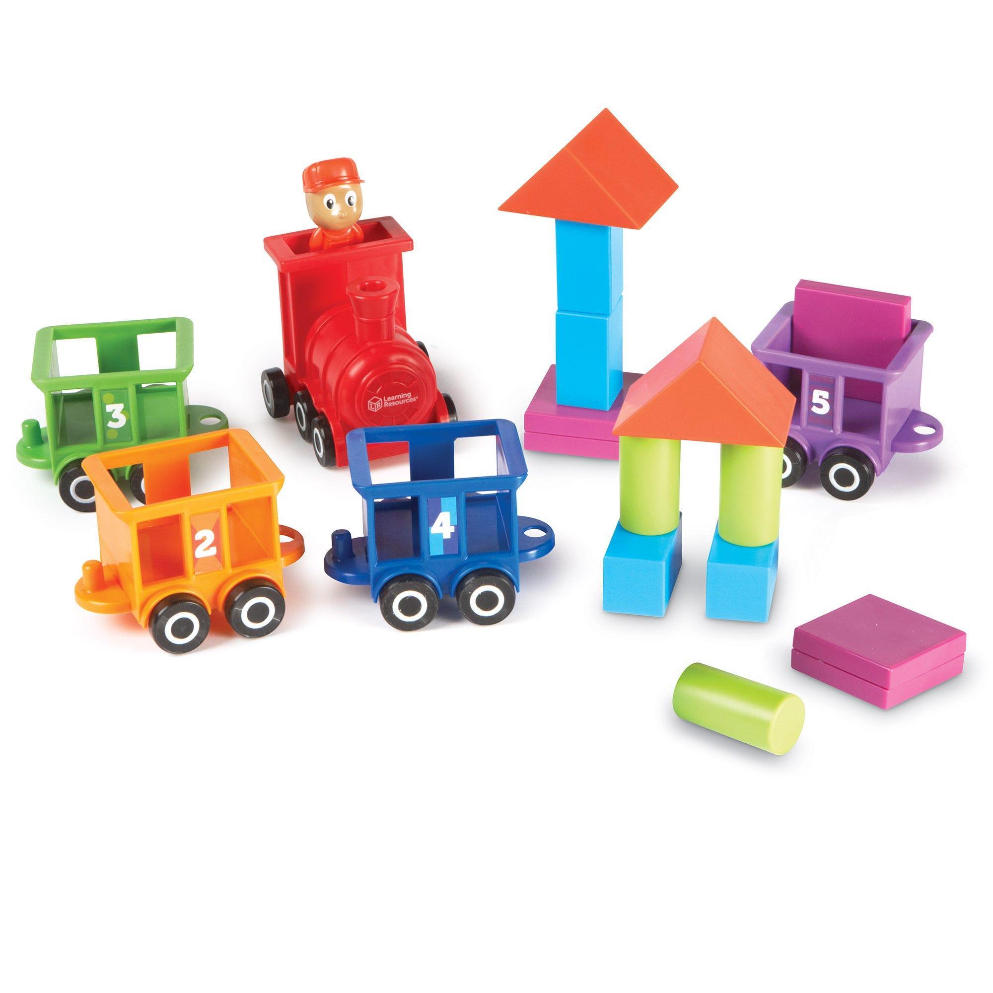 Learning Resources Bộ học đếm và phân loại chủ đề xe lửa - Count &amp; Color Choo Choo