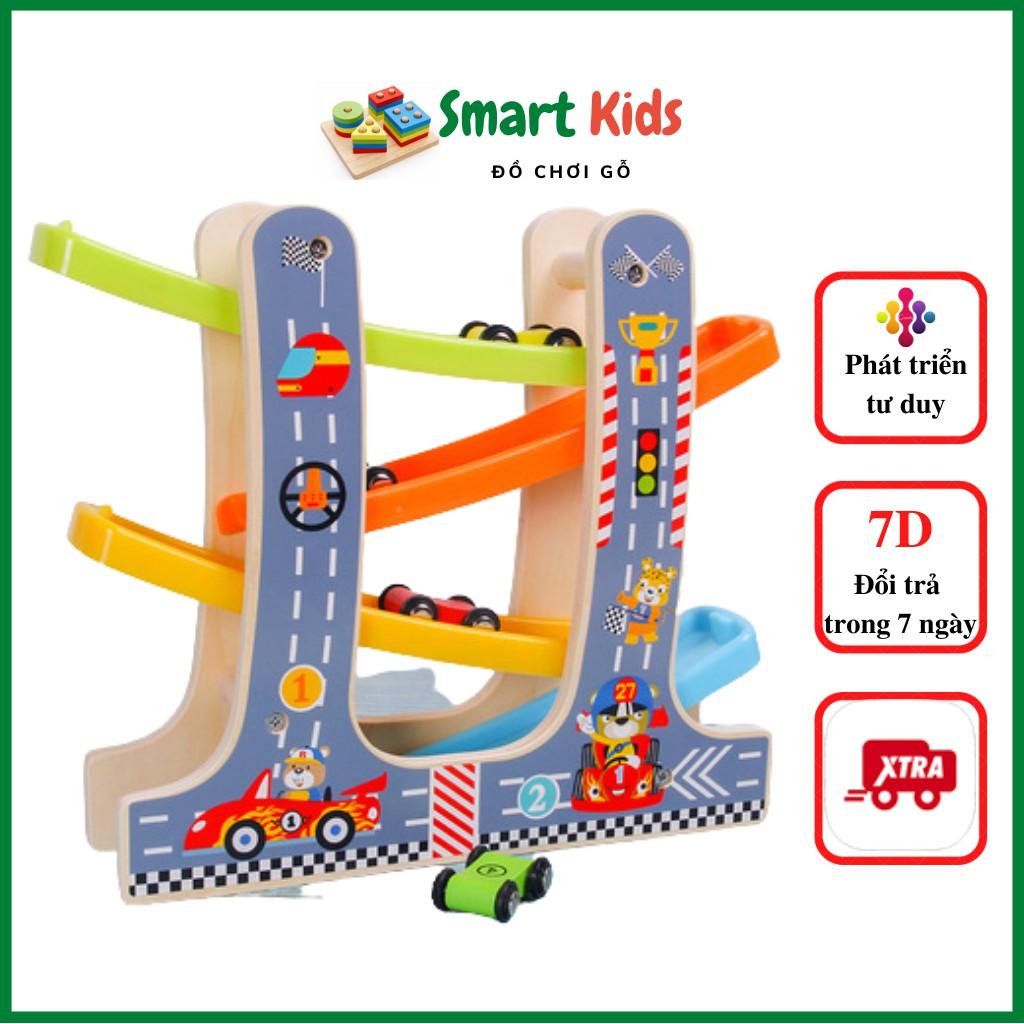 Đồ chơi trí tuệ cho bé trai, cầu trượt – xe ô tô cho bé Smart Kids