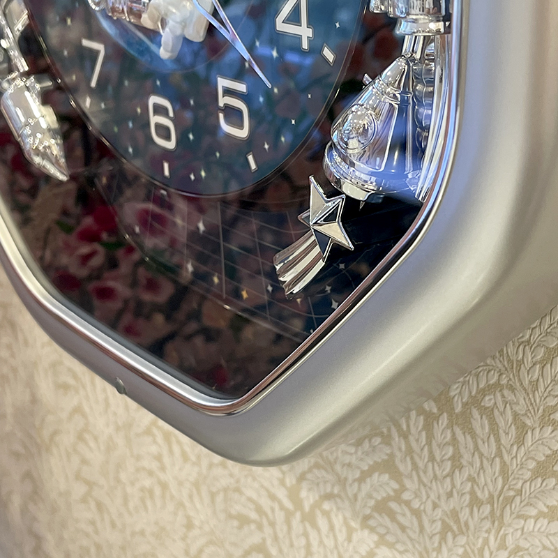 Đồng hồ treo tường Nhật Bản RHYTHM Magic Motion 4MH891WD19, Kt 37.0 x 37.0 x 9.5cm, 1.97kg, dùng PIN
