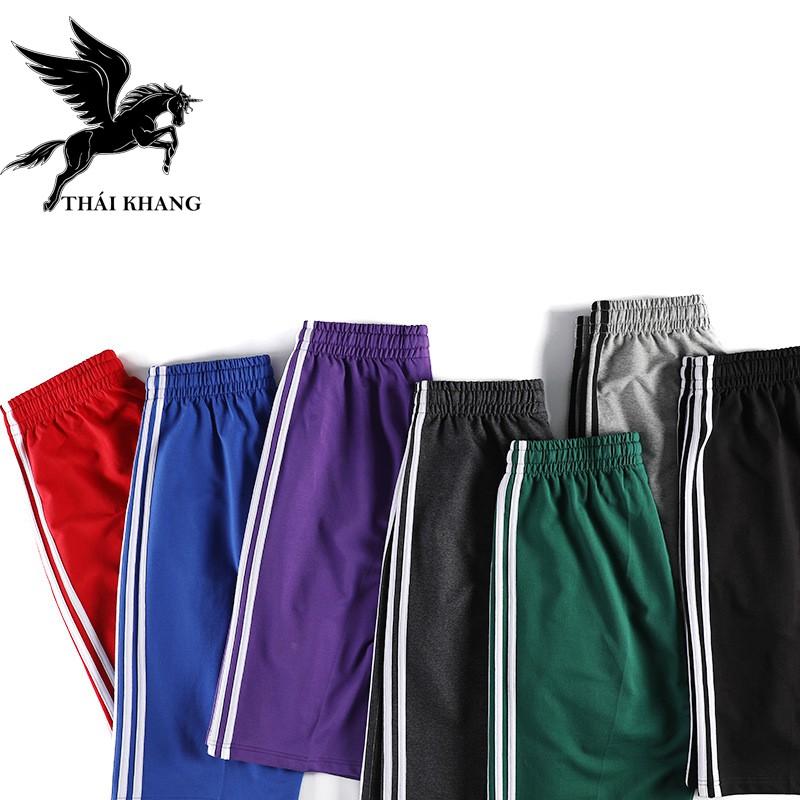Quần đùi nam thể thao vải co dãn tốt thấm hút mồ hôi mặc thoải mái size 50-80kg