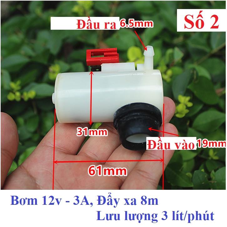 Bơm tuần hoàn, rửa kính xe hơi các loại