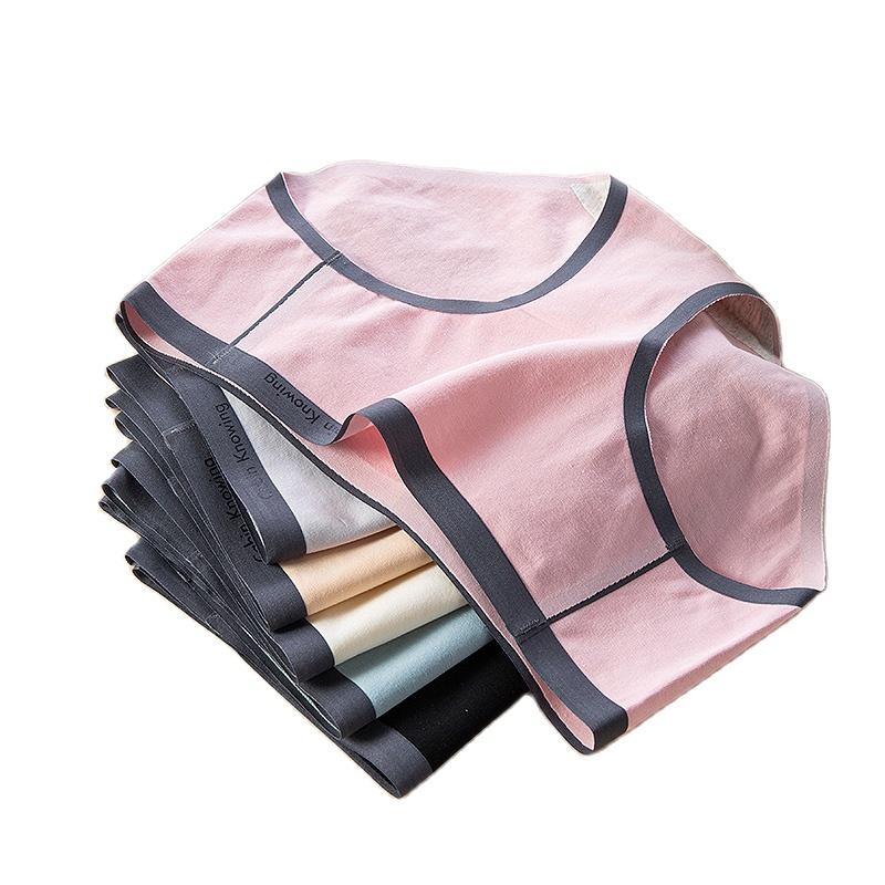 6 Cái/lốc Quần Lót Nữ 100% Cotton Thoáng Khí Đáy Quần Quần Đùi Thoải Mái Quần Lót Thấp Eo Nữ Gợi Cảm Thư Liền Mạch Quần Lót