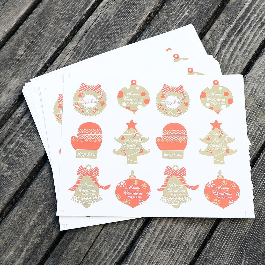 Happy Christmas Sealing Stickers Envelope Card Paste DIY Craft Decoration