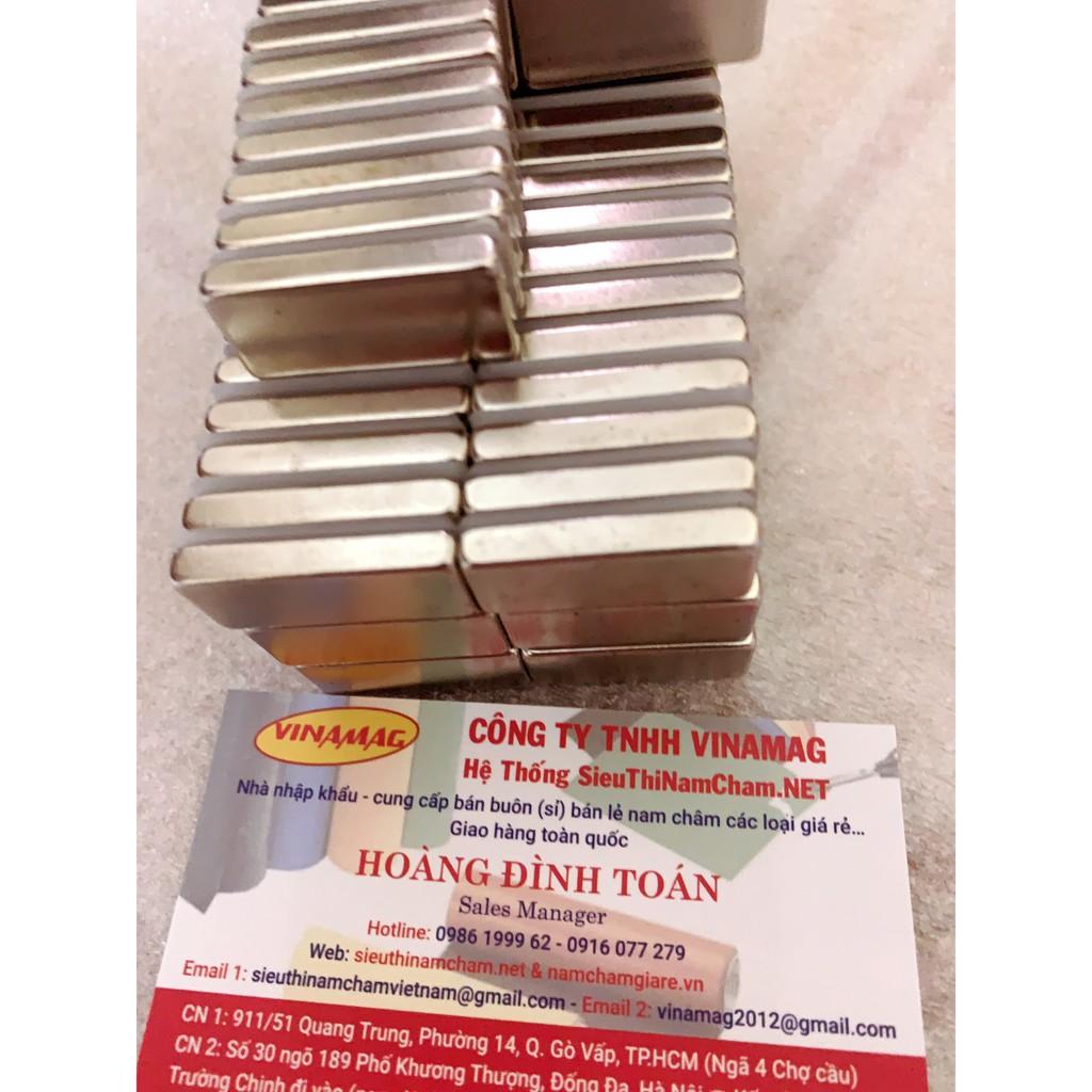 Nam châm đất hiếm dạng chữ nhật 30x15x5mm SIÊU HÚT