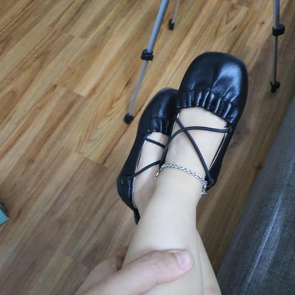Giày búp bê bé gái, Giày cho bé gái phong cách Hàn Quốc hàng  BM Baby da mềm đế chống trơn cho bé V369