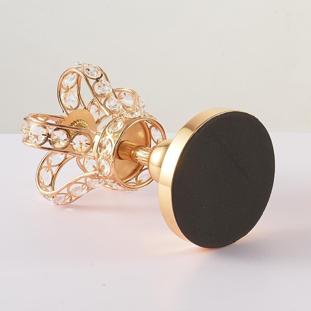 Golden Candle Holder Ornament Photo Holder Photo Prop Table Decor