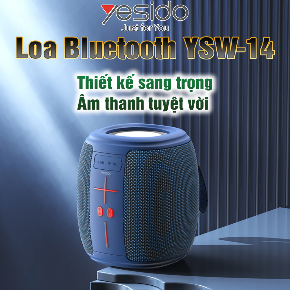 Loa Bluetooth Mini YSW-14 Nghe nhạc Không dây Chống nước IPX5 Âm thanh sống động Hàng Chính Hãng