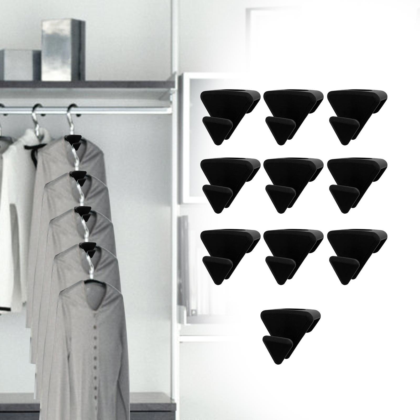 10x Hanger Hook Clothes Hanger Hanger Clips Closet Organizer for Home Closet