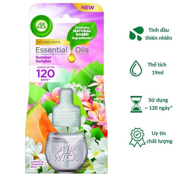 Hình ảnh Chai tinh dầu cắm điện Air Wick Refill AWK2304 Summer Delights 19ml (Hương hoa lan trắng)