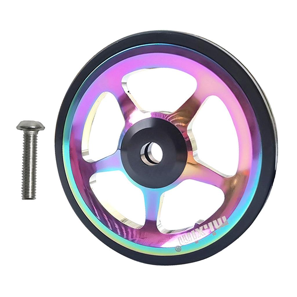 4x Folding Bike Easy Wheels Foldable Easywheel Refit Parts for Brompton