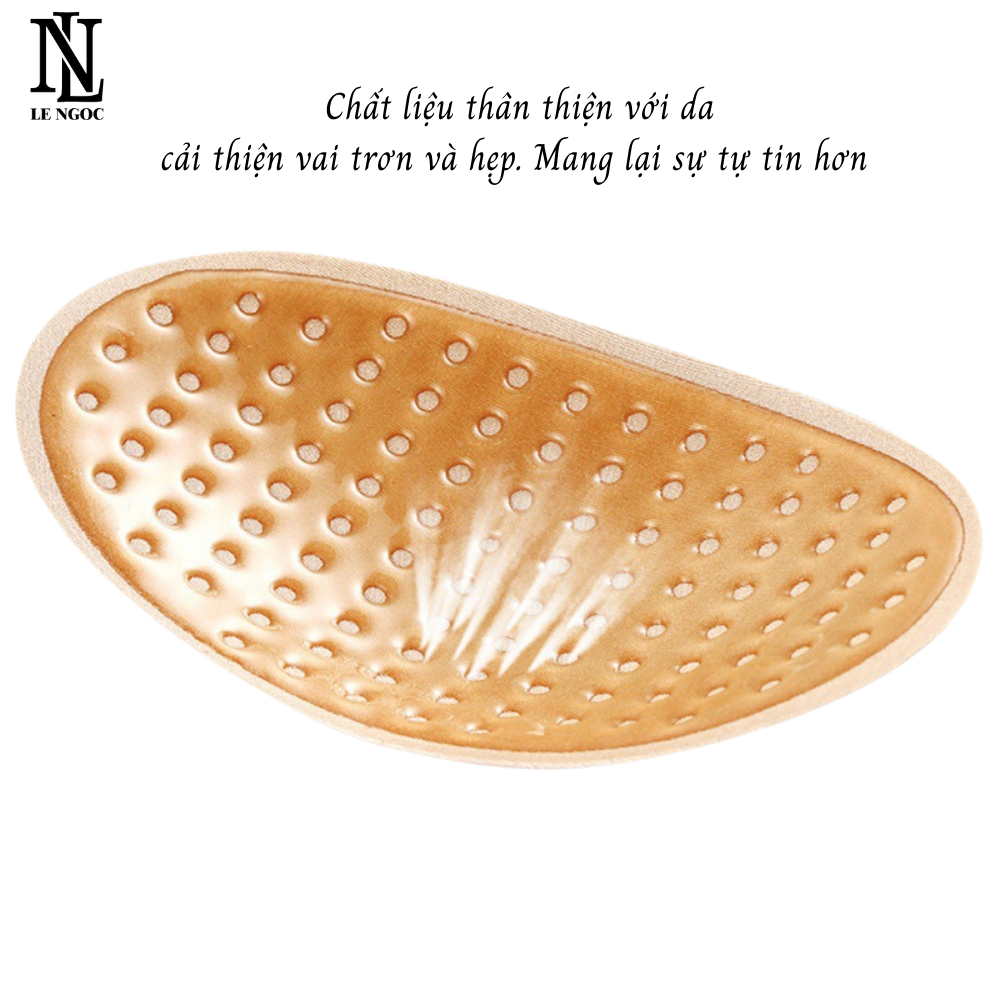 Bộ 2 miếng độn vai da xốp, miếng nâng vai tạo dáng định hình -LN088