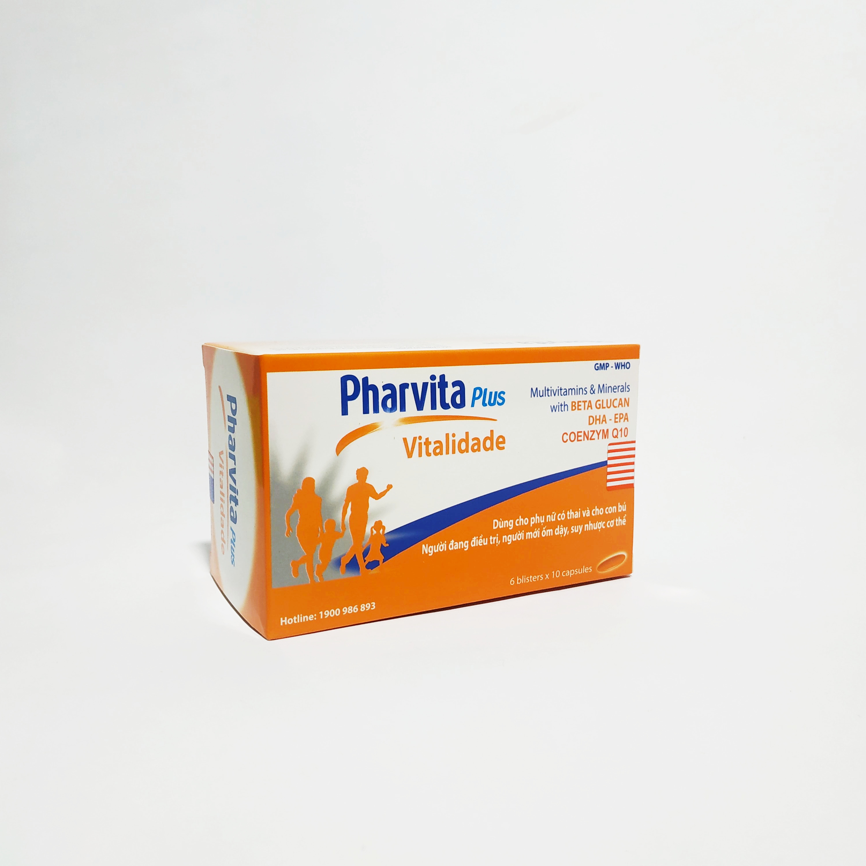 Viên Uống Bồi Bổ Sức Khỏe Pharvita Plus, Tăng Cường Sức Đề Kháng, Tăng Cường Thể Lực Bổ Sung Các Vitamin - Pharmaton Hộp 60 Viên