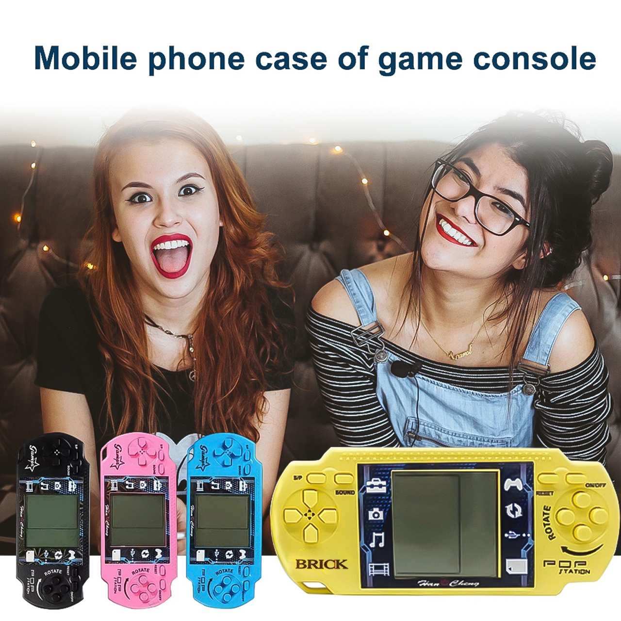 Máy chơi game xếp gạch cầm tay mini màn hình LCD siêu thú vị dành cho các bé - hàng chính hãng