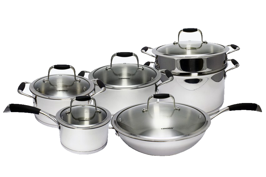 Bộ nồi inox 5 đáy Tiross TS870 - Hàng chính hãng