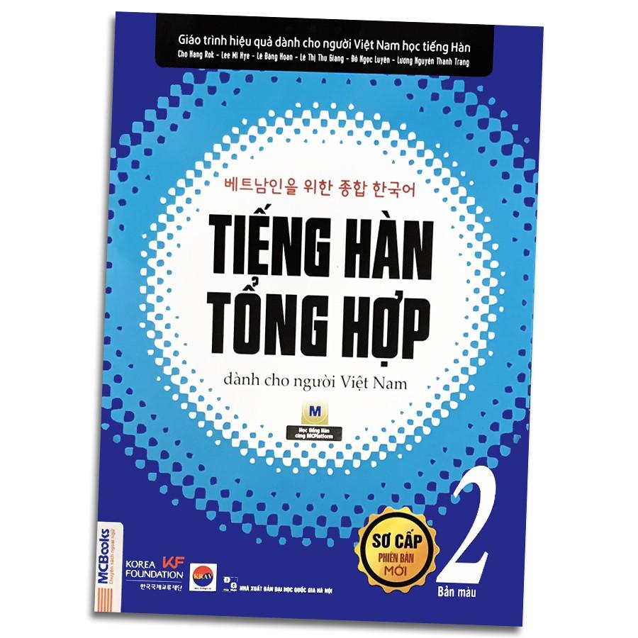 Sách - Tiếng Hàn Tổng Hợp Dành Cho Người Việt Nam - Sơ Cấp 2 Phiên Bản Mới (4 Màu)