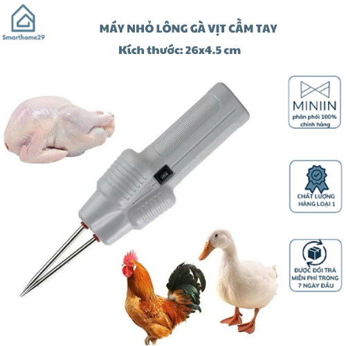 Máy Nhổ Lông Gà Vịt Cầm Tay – Chạy Pin, Đa Năng, Làm Sạch Nhanh Chóng - HÀNG CHÍNH HÃNG MINIIN