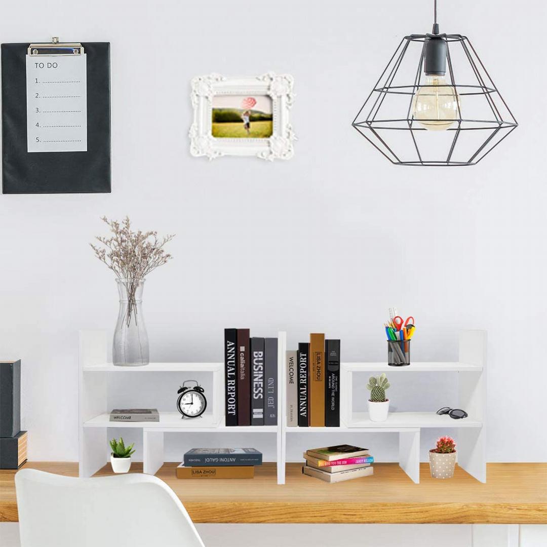 Kệ sách để bàn giá rẻ bằng gỗ SMLIFE Angie
