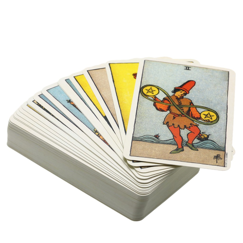 Combo Bộ Bài Tarot Bói Smith Waite Tarot Cao Cấp và Khăn Trải Bàn Tarot