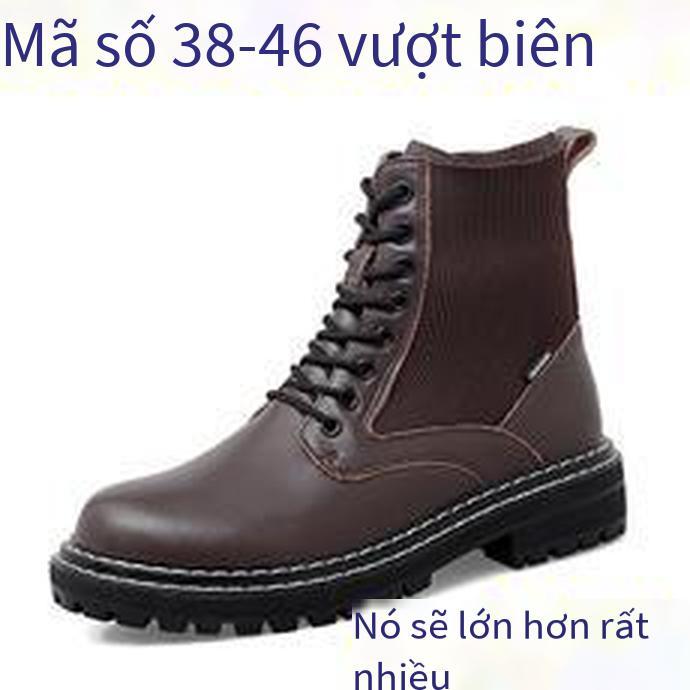 Ưu đãi đặc biệt giày bốt Martin giày công sở giày công sở cặp đôi đảm bảo chất lượng phiên bản Hàn Quốc